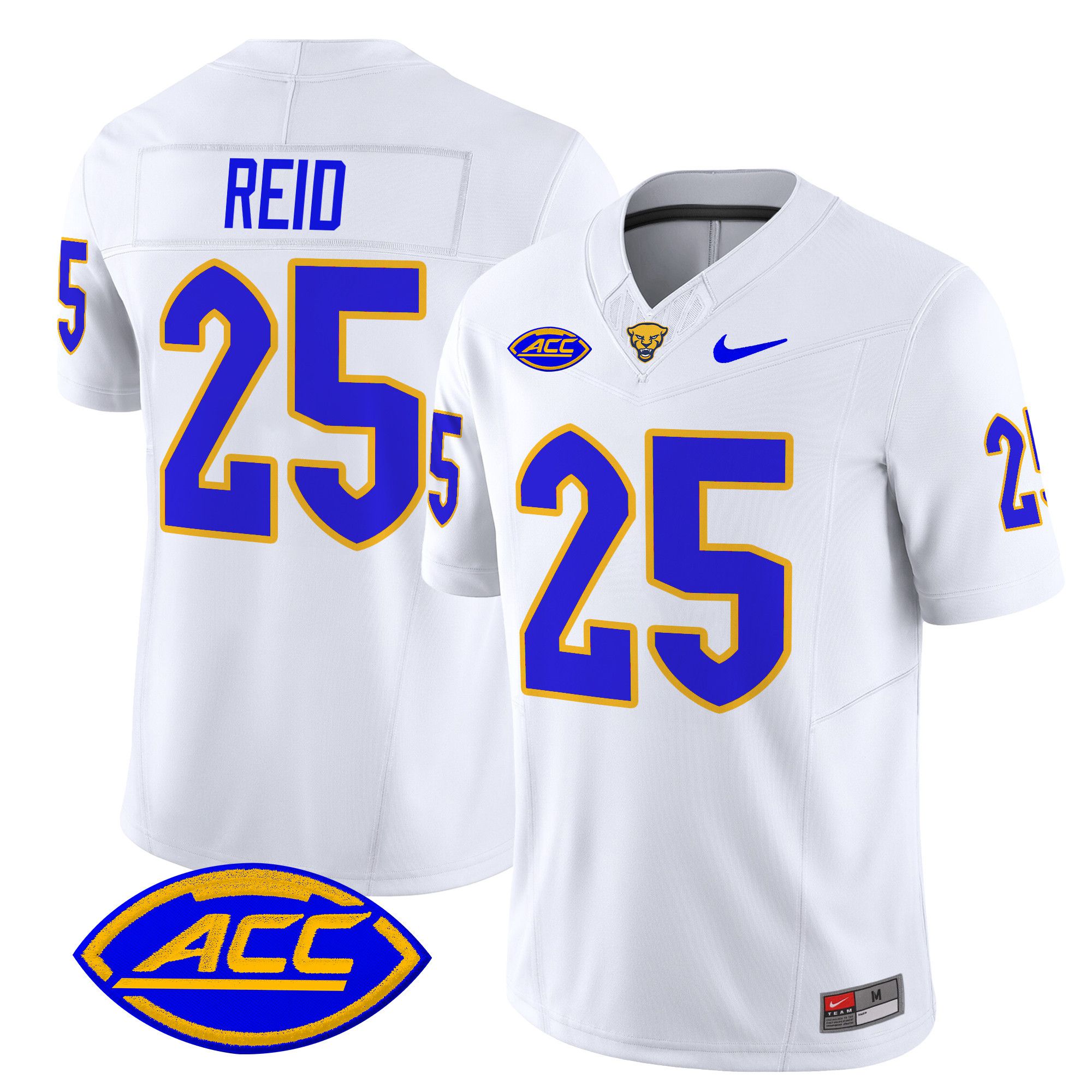 Men Pittsburgh Panthers #25 Reid White Nike 2024 Vapor Limited NCAA Jersey